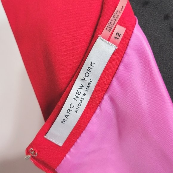 Marc New York Bright Red Fit and Flair Dress Size 12  #360 - Picture 8 of 8